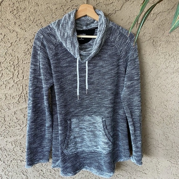 Gray/Blk/White Marled Pullover by Calvin Klein - Picture 1 of 10